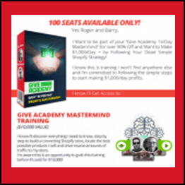 Roger & Barry - Give Academy 1k/Day Mastermind - Platinum Package