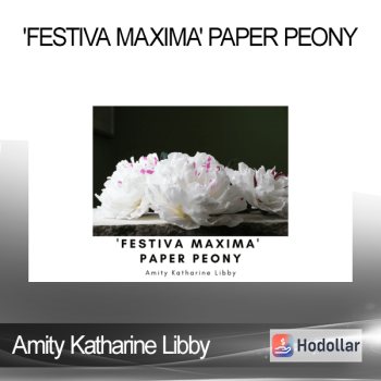 Amity Katharine Libby - 'Festiva Maxima' Paper Peony
