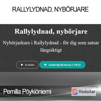 Pernilla Pöykiöniemi - Rallylydnad nybörjare