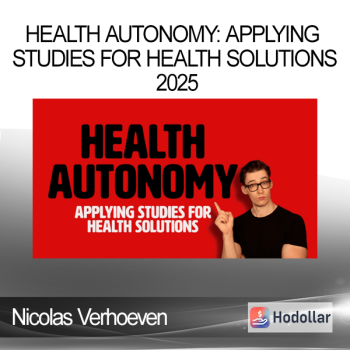 Nicolas Verhoeven - Health Autonomy: Applying Studies for Health Solutions 2025